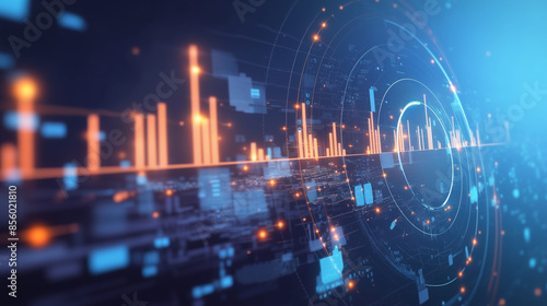 Wallpaper Mural Technological background Torontodigital.ca