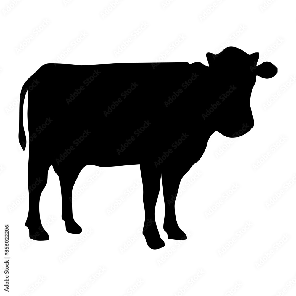 silhouette or illustration of a cow or buffalo silhouette or illustration of a cow or buffalo