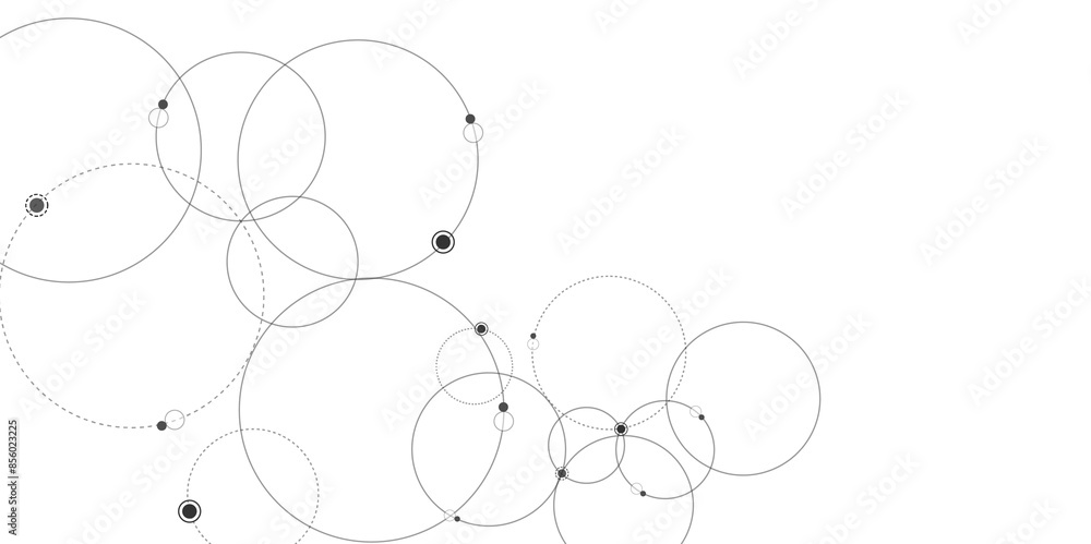 Vectors Geometric circuit dots and lines connection for communication technology and social network concept background. Vectors Geometric circuit dots and lines connection for communication technology and social network concept background.