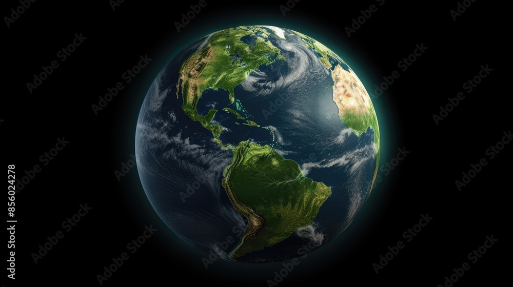 A beautiful shot of planet Earth from space, showing the Americas. A beautiful shot of planet Earth from space, showing the Americas.