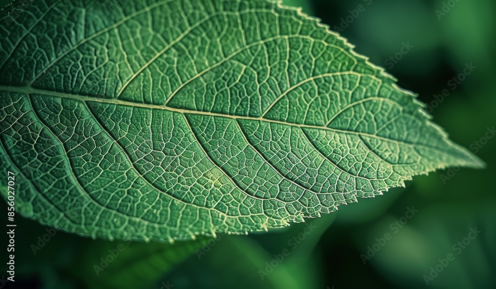 Macro shot of a delicate leaf's vein structure Macro shot of a delicate leaf's vein structure
