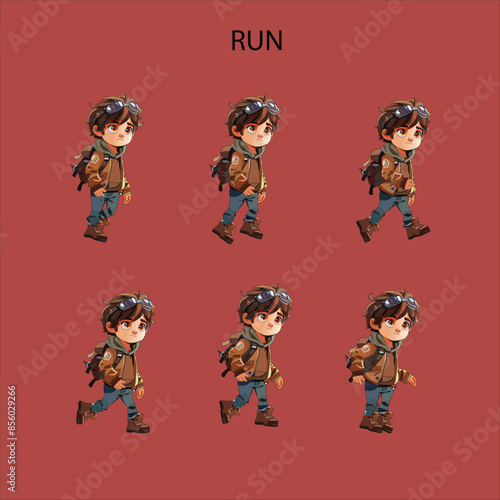 2d Game character boy photo