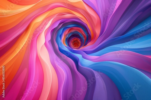 Abstract colorful swirl background with vibrant shades of pink, purple, blue, and orange, creating a mesmerizing and dynamic visual effect. © enterdigital