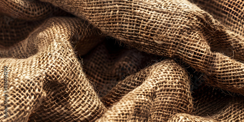 Rustic burlap texture with a rough and natural look, ideal for eco-friendly products or handmade crafts