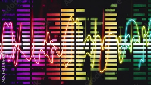 digital illustration of a music equalizer - 2