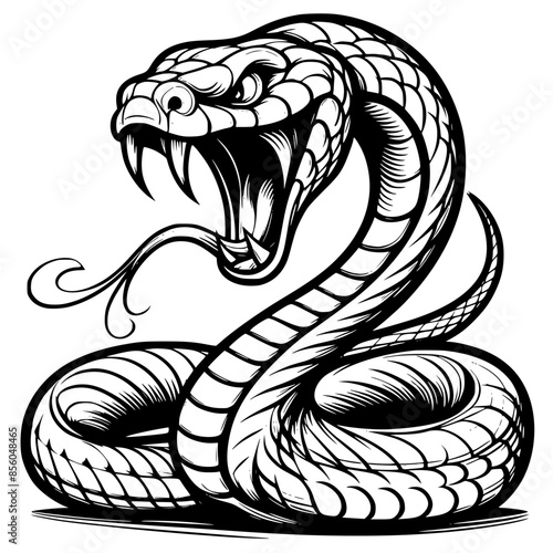 black and white snake