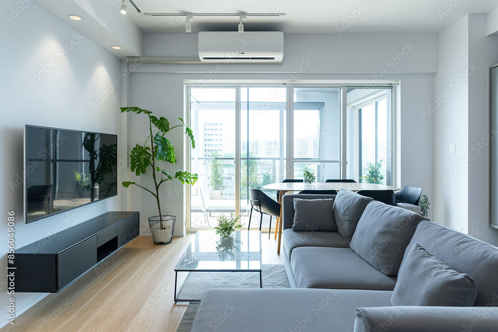 Fototapeta premium 新築の家のリビングルームのイメージ