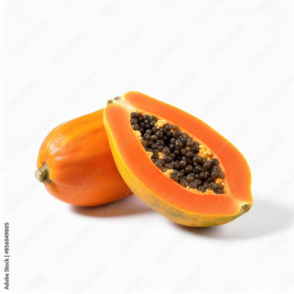 Papaya isolated on white background Papaya isolated on white background