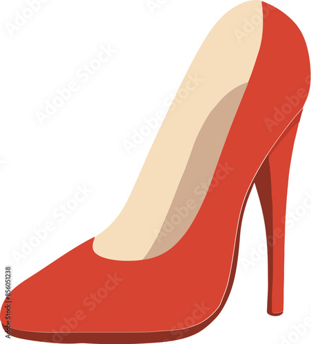 red high heels illustration