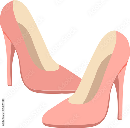 red high heels illustration