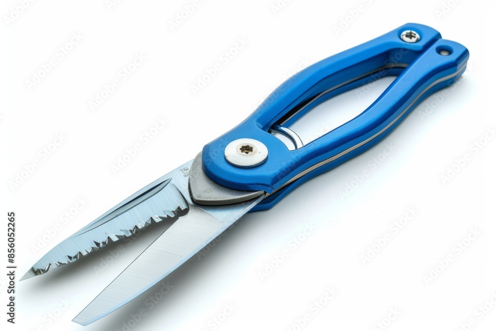 Obraz premium Blue Handheld Multi-Purpose Scissors