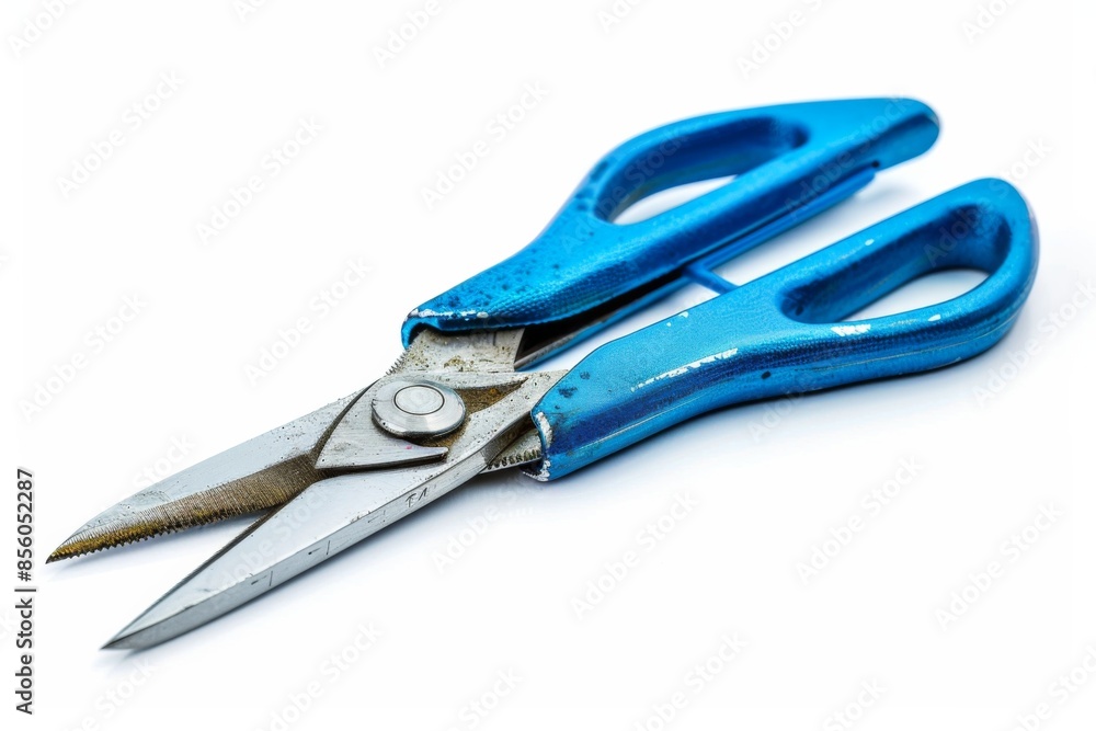 Blue-Handled Scissors for Precision Cutting Blue-Handled Scissors for Precision Cutting