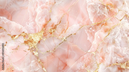 Fototapeta Naklejka Na Ścianę i Meble -  Seamless pattern of rose gold marble wall texture for design and art.