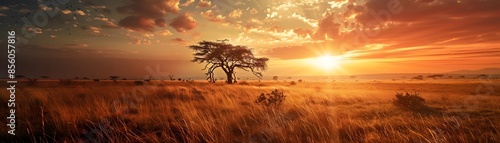 Awe Inspiring Savanna Sunse...