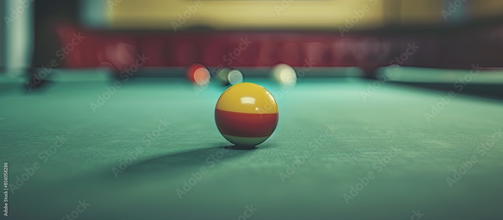 Billiard Balls A Vintage Style Photo From A Billiard Balls In A Pool