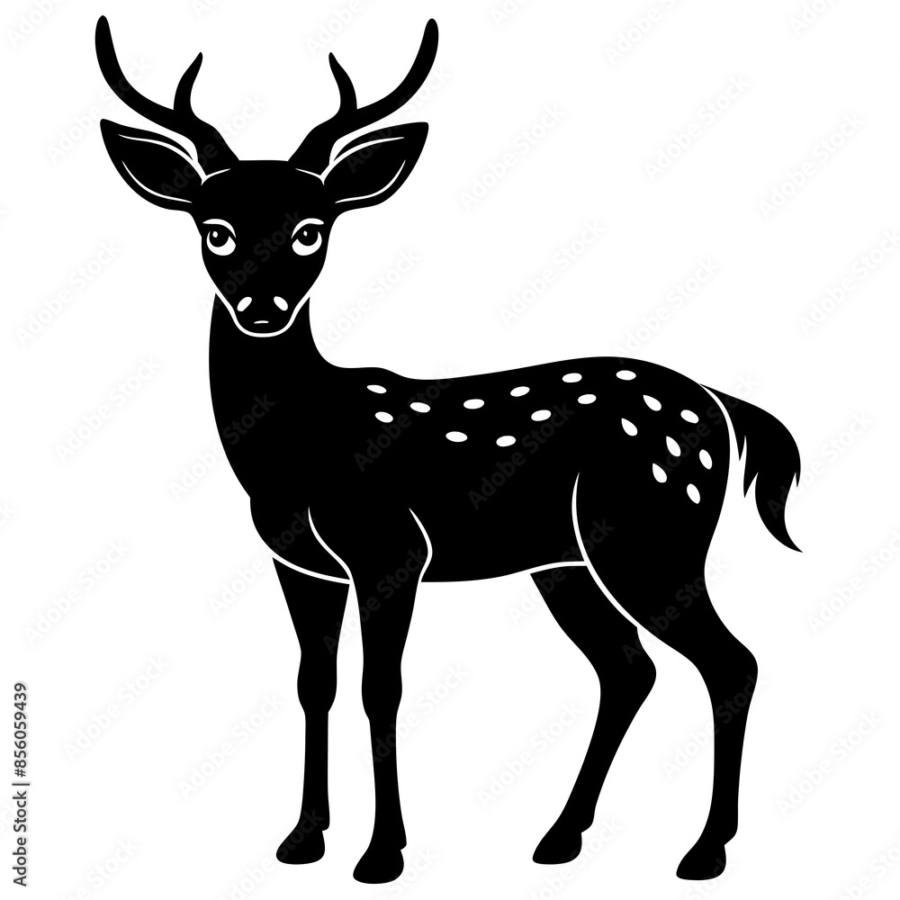 Fototapeta premium deer silhouette vector