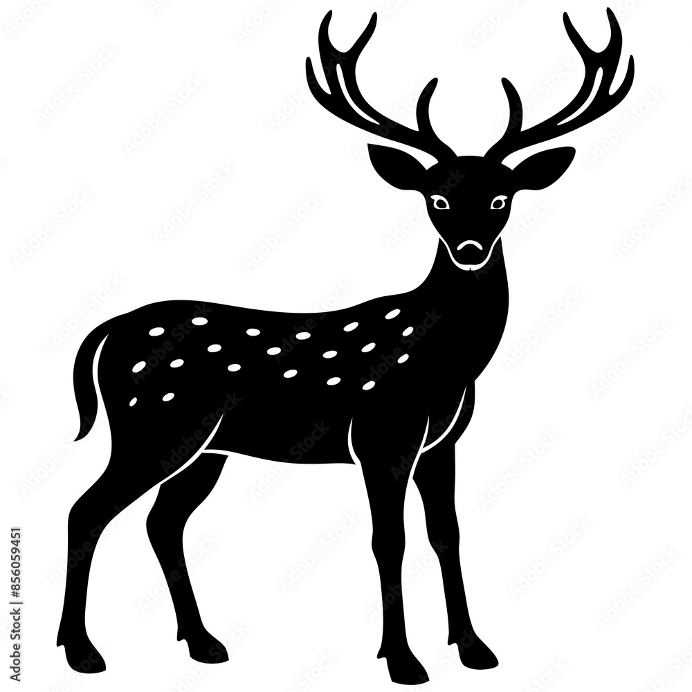 Fototapeta premium deer silhouette vector