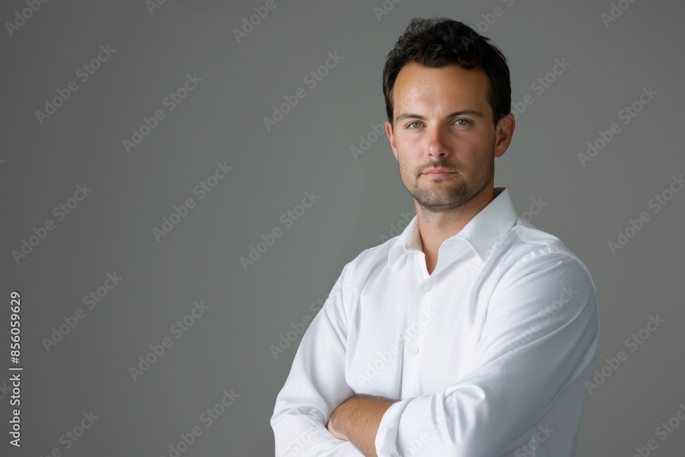 Serious and handsome man in a business suit Serious and handsome man in a business suit