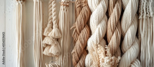 Handmade macrame. Macrame b...