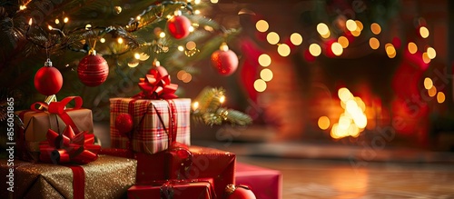 Christmas scene with tree g...