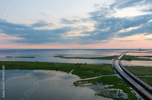 Wallpaper Mural Mobile Bay, Alabama sunset in June Torontodigital.ca