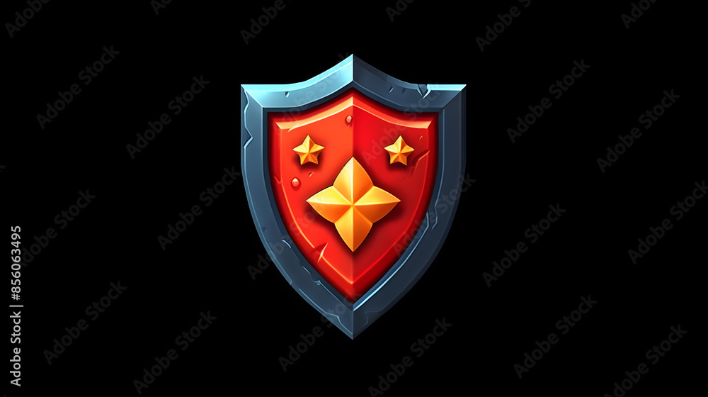 Shield game icon 3d Shield game icon 3d