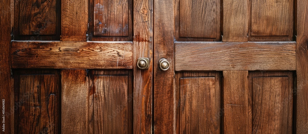 close-up of doors of wooden wardrobe, wood textures. with copy space image. Place for adding text or design close-up of doors of wooden wardrobe, wood textures. with copy space image. Place for adding text or design
