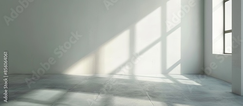 Empty Room With Shadow On W...