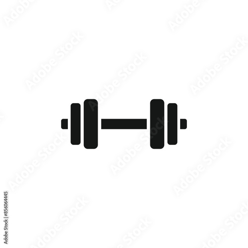 Barbell icon vector. EPS 10 editable vector