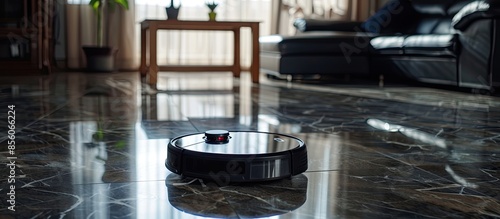 Smart home. Robot vacuum cl...