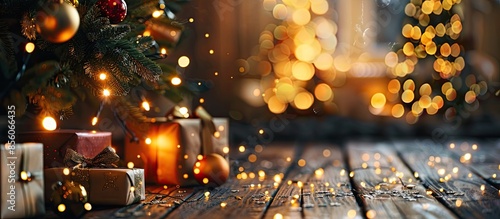 Christmas scene with tree g...