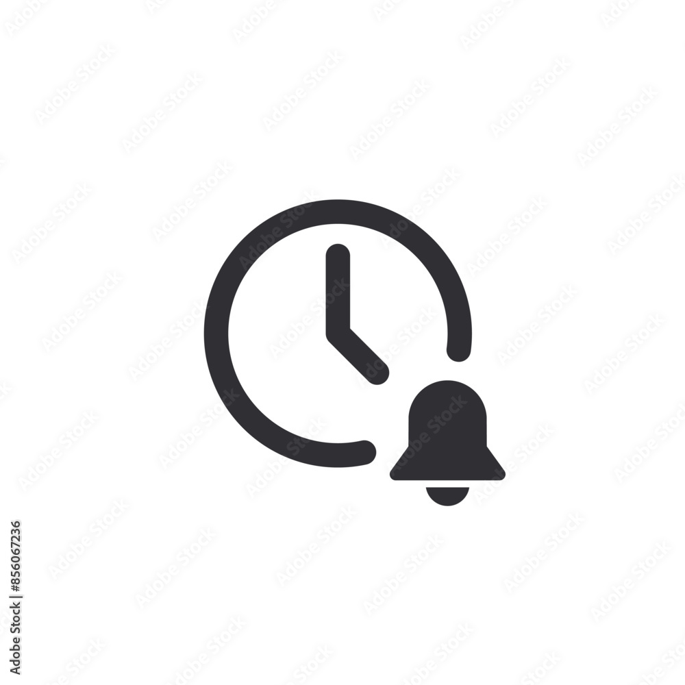 Notification sign. Bell icon. Alert sign. Signal symbol. Alarm sign ...