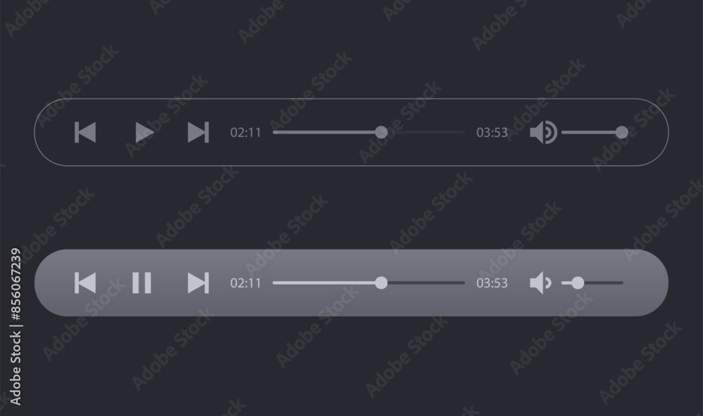 Media player buttons. Pause, rewind, fast forward icon. Music player buttons. Ui elements. Ui template. Musical Buttons. Black icons. Media player icon set. Video player template. Video controls. Media player buttons. Pause, rewind, fast forward icon. Music player buttons. Ui elements. Ui template. Musical Buttons. Black icons. Media player icon set. Video player template. Video controls.