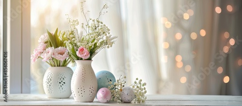 Home interior with easter d...