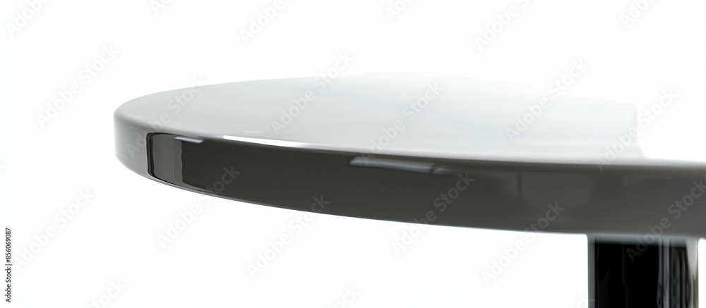 The high angle of the gray table that is isolated from the white background. with copy space image. Place for adding text or design The high angle of the gray table that is isolated from the white background. with copy space image. Place for adding text or design