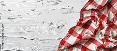 The tablecloth checkered re...