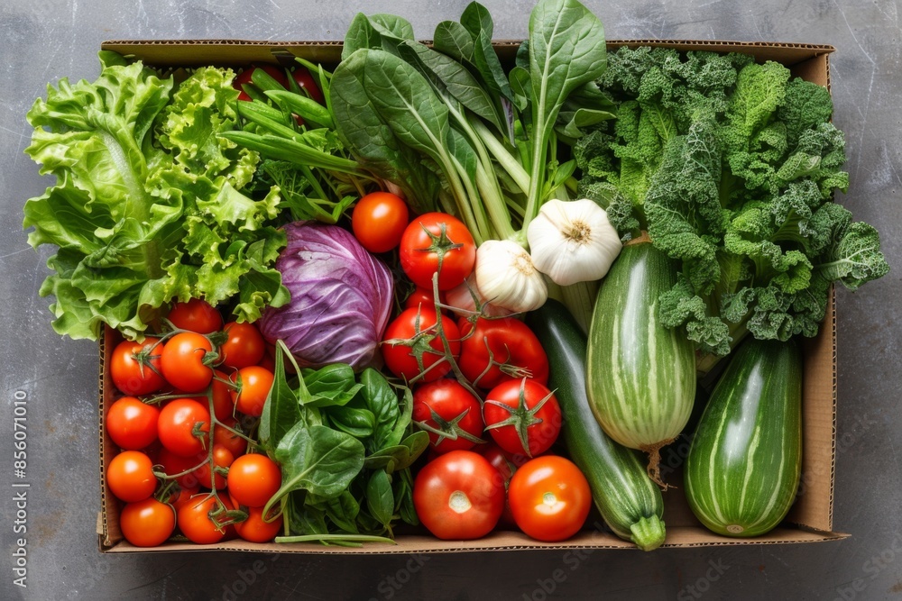 Fresh Organic Vegetables Variety in a Box Fresh Organic Vegetables Variety in a Box