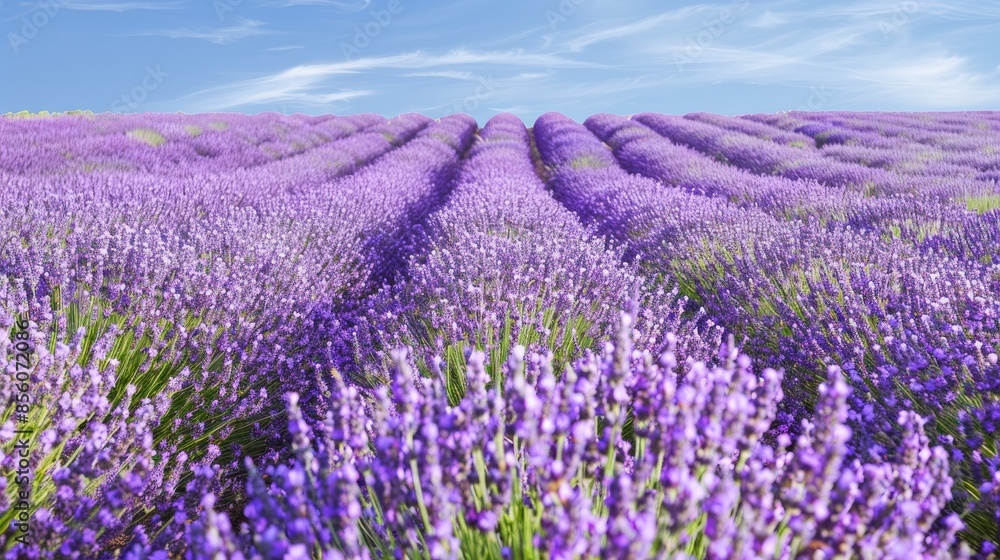 Enchanting lavender fields burst with vibrant purple hues under the sun's radiance, captivating with their fragrant tranquility amidst nature's summer serenity. Enchanting lavender fields burst with vibrant purple hues under the sun's radiance, captivating with their fragrant tranquility amidst nature's summer serenity.