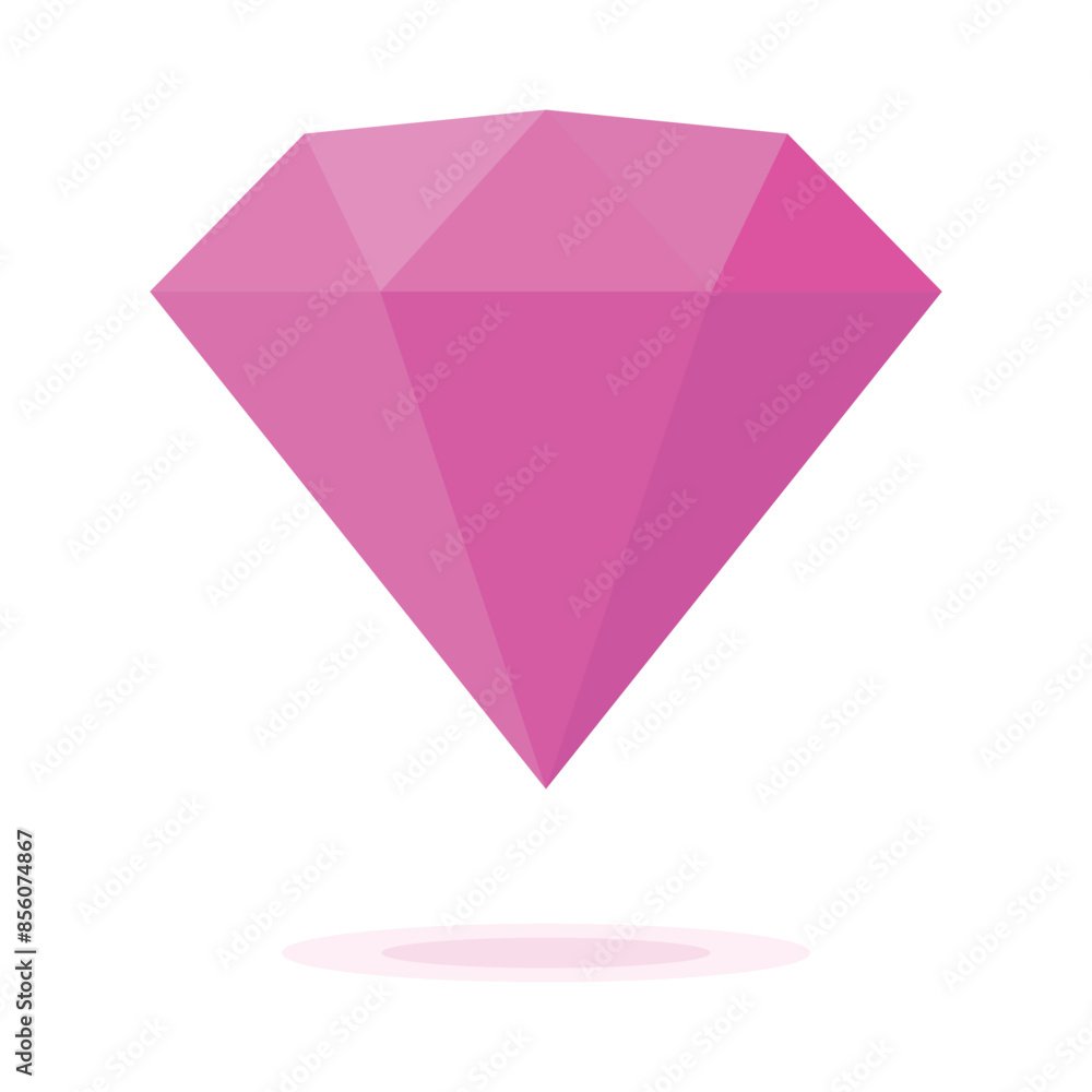 Diamond isolated on white background vector illustration. Flat vector design. Jewelry, gem, luxury and rich symbol. Pink diamond symbol. Jewelry shop sign. Jewelry logo design. Diamond isolated on white background vector illustration. Flat vector design. Jewelry, gem, luxury and rich symbol. Pink diamond symbol. Jewelry shop sign. Jewelry logo design.
