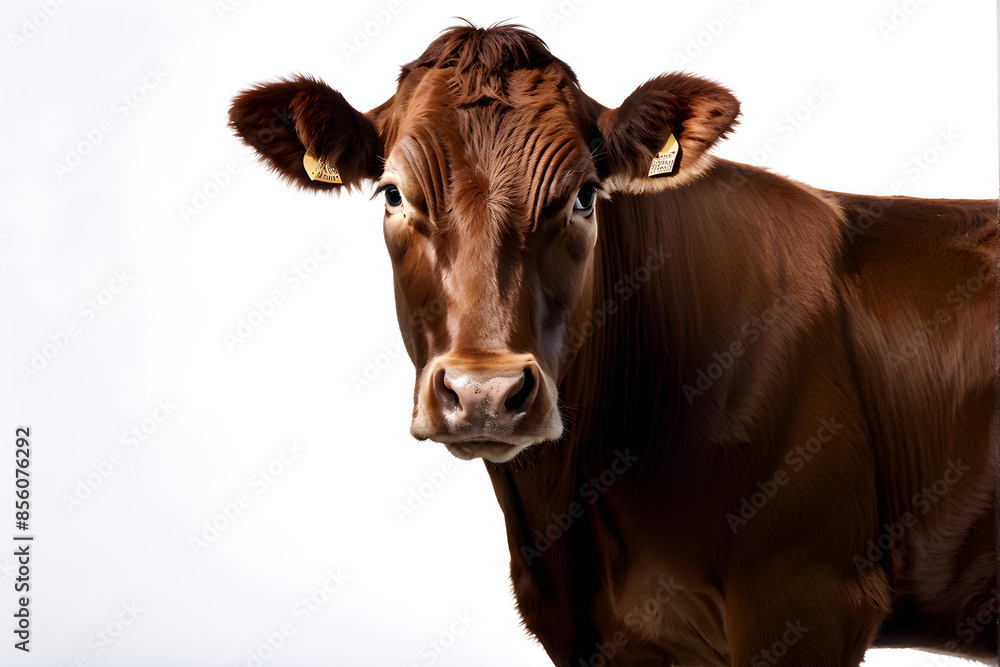 brown cow on a white background brown cow on a white background