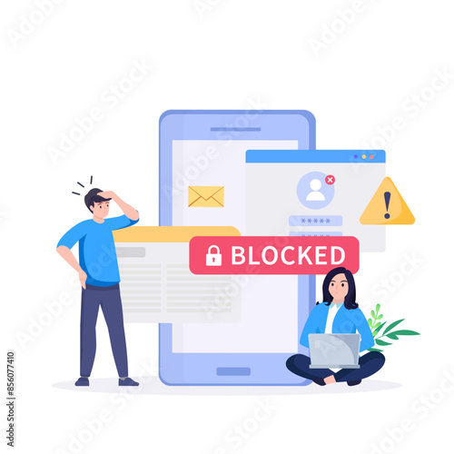 Internet blocking symbolic composition with user stopping email harassment with big lock