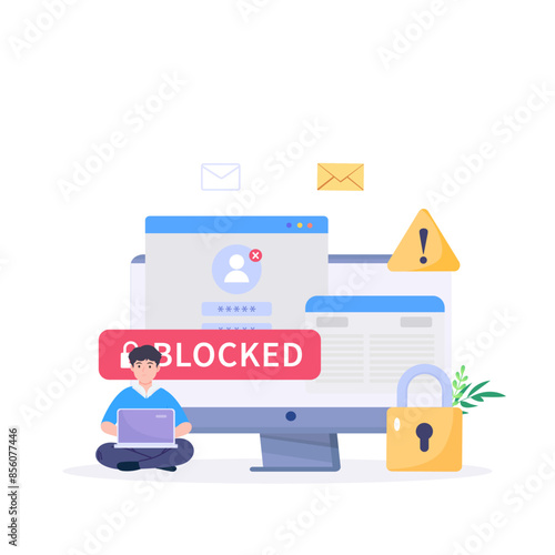 Internet blocking symbolic composition with user stopping email harassment with big lock