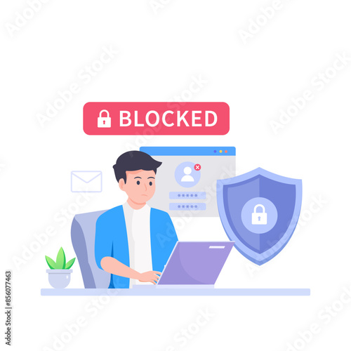 Internet blocking symbolic composition with user stopping email harassment with big lock