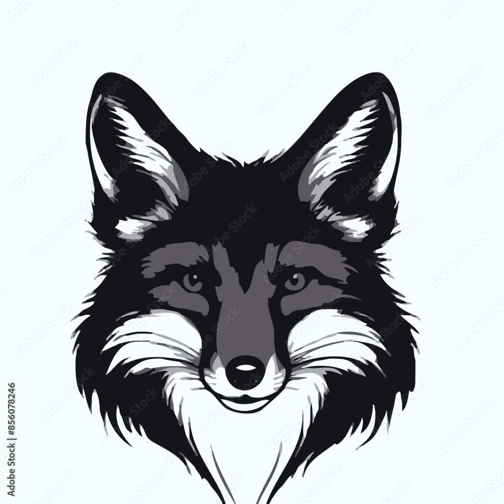 Naklejka premium wolf head icon