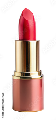 red lipstick isolated on transparent bacgkround