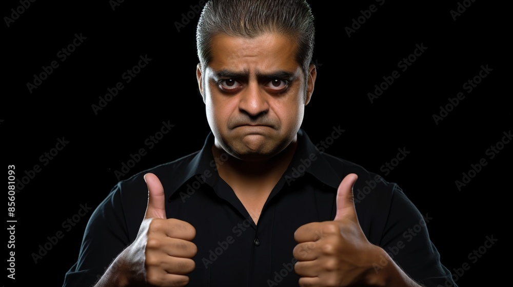 man showing thumbs up man showing thumbs up