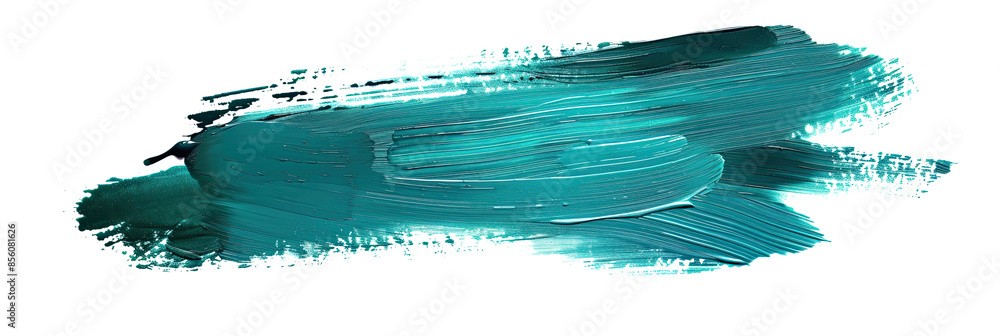 transparent teal paint brush stroke isolated transparent teal paint brush stroke isolated