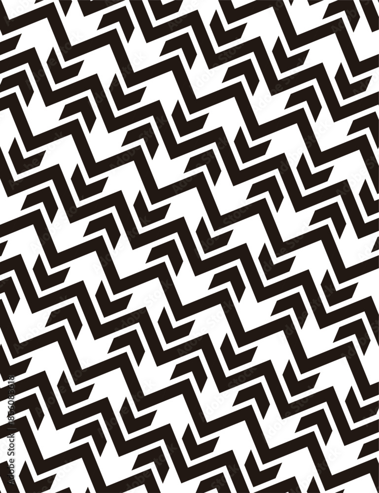 Black and white seamless geometric pattern. For backgroud design and jersey printing. Vector Format Illustration Black and white seamless geometric pattern. For backgroud design and jersey printing. Vector Format Illustration