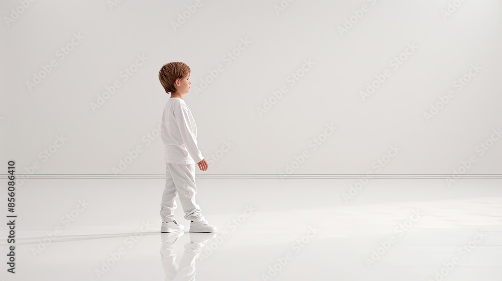 A Boy In White, Lost In Thought A Boy In White, Lost In Thought