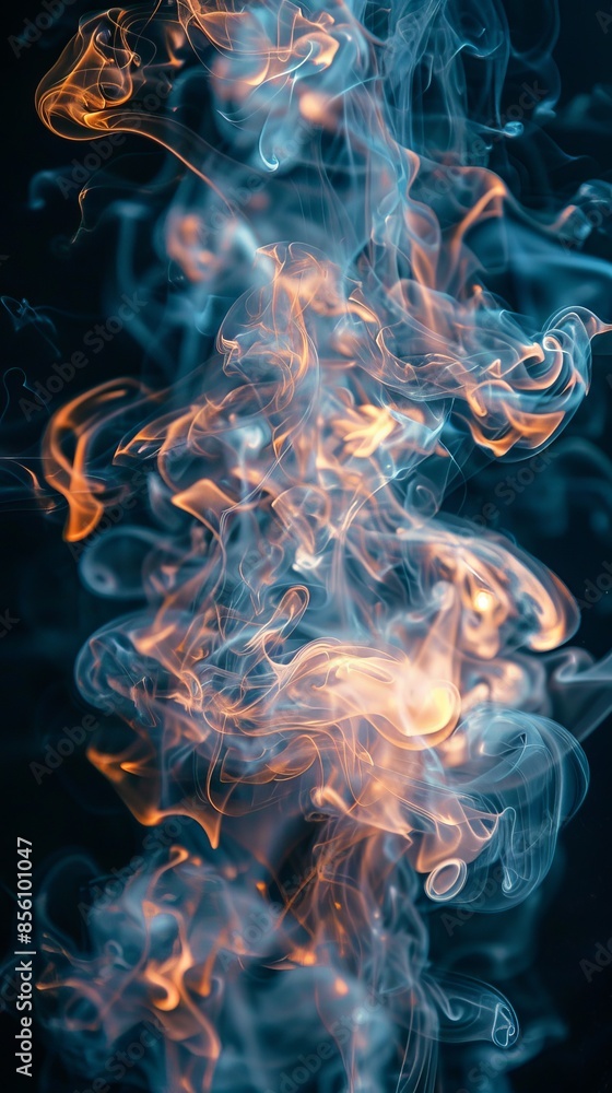 An abstract image with smooth waves of different colors creating a dynamic and harmonious visual effect. An abstract image with smooth waves of different colors creating a dynamic and harmonious visual effect.